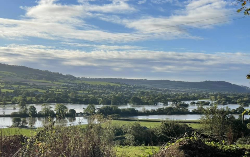 A panorama of east Devon.